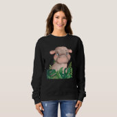 Baby Hippopotamus Safari Jungle Animal Boys Girls  Sweatshirt (Vorne ganz)