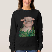 Baby Hippopotamus Safari Jungle Animal Boys Girls  Sweatshirt (Vorderseite)