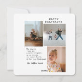 Baby Holiday Cards Feiertagskarte (Rückseite)