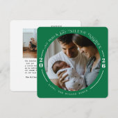 Baby Holiday Cards Feiertagskarte (Vorne/Hinten)