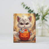 Baby Holiday Wolf Postkarte (Stehend Vorderseite)