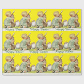 BABY HUGGING OSTERBUNNY, Gelb Geschenkpapier (Flach)