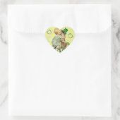 BABY HUGGING RABBIT HÖRT IRISH ST. PATRICK'S DAY Herz-Aufkleber (Tasche)