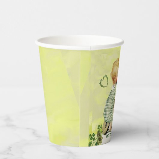 BABY HUGGING RABBIT IRISH ST. PATRICK'S DAY PARTY PAPPBECHER (Rechts)