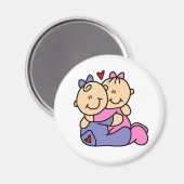 Baby Hugs Magnet (Vorderseite/Rückseite)
