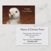 Baby-Huhn-Ei oder Huhn-Bauernhof Visitenkarte (Vorne/Hinten)