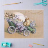 Baby Hühnchen Sings Happy Osterfest! Seidenpapier (Basteln)