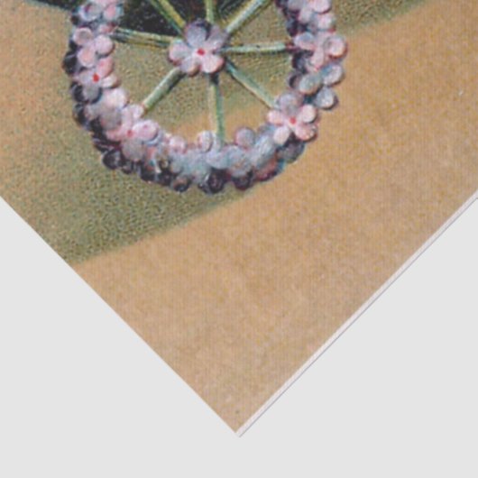 Baby Hühnchen Sings Happy Osterfest! Seidenpapier (Detail)