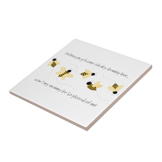 Baby-Hummel Fliese (Seite)