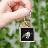 Baby Hummingbird Button Schlüsselanhänger (Hand)