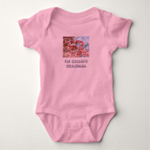 Baby Humor Ich rufe Oma an Floral