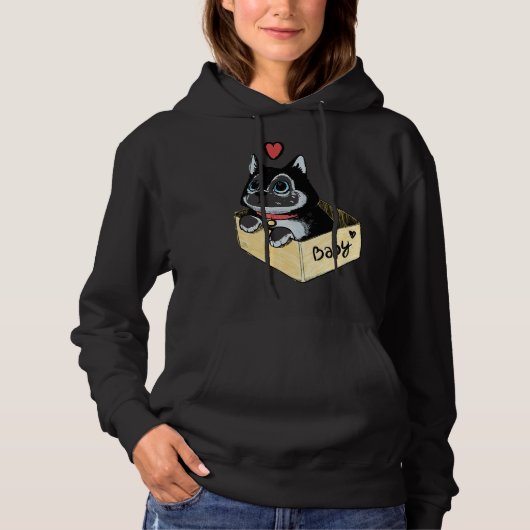 Baby Husky Active Hoodie (Vorderseite)