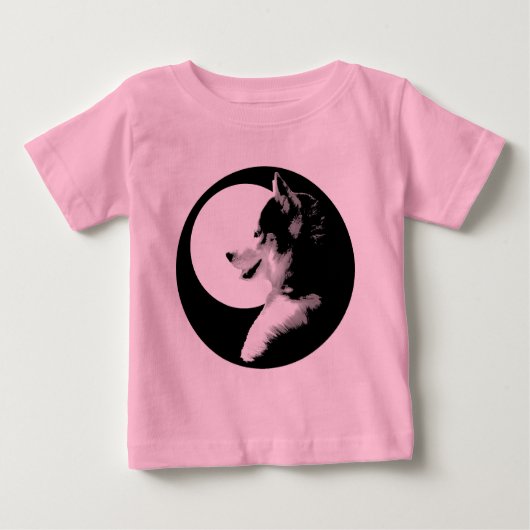Baby Husky Shirt Kleinkind Dog Tee Shirts (Vorderseite)
