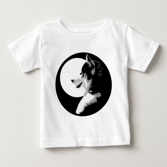 Baby Husky Shirt Schlittenhunde Kinderhemden (Vorderseite)