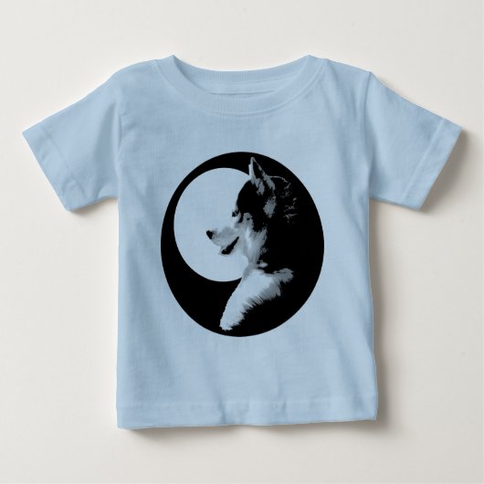 Baby Husky Shirt Schlittenhunde Kinderhemden (Vorderseite)