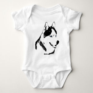 Baby Husky Strampler Schlitten Hund Baby Husky Ges