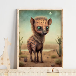 Baby Hyena African Animal | Hyena Wall Print Poster