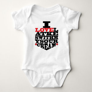 Baby "I Liebe Latkes" Jersey Bodysuit Baby Strampler