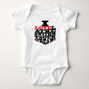 Baby "I Liebe Latkes" Jersey Bodysuit Strampler