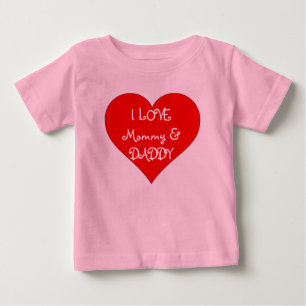 Baby I Liebe Mommy & Daddy Romper T-shirt