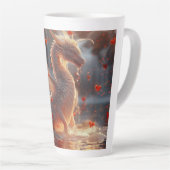 Baby Ice Dragon Digital Art Milchtasse (Rechte Ecke)