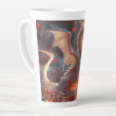 Baby Ice Dragon Digital Art Milchtasse (Linke Ecke)