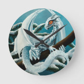 Baby Ice Dragon Runde Wanduhr (Vorderseite)