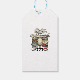 Baby ich bin ein Wildcard Vintage Western Casino-S Geschenkanhänger