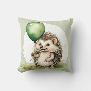 Baby-Igel-Ballon süß geschlechtsneutral Kissen