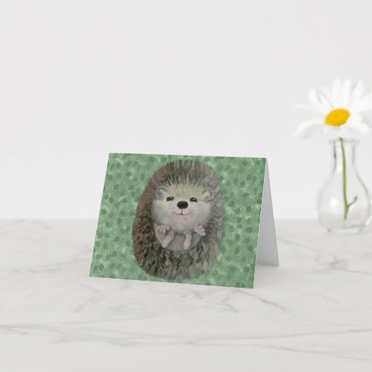 Baby Igel Card Karte (Kleines Gewächs)