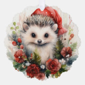 Baby Igel Cub Geschenk Tag Ornament Karte (Vorderseite)