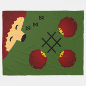 Baby Igel Fleecedecke (Vorderseite (Horizontal))