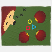 Baby Igel Fleecedecke (Vorderseite (Horizontal))