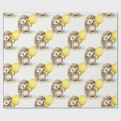 Baby Igel Gender Neutral Birthday Geschenkpapier (Flach)