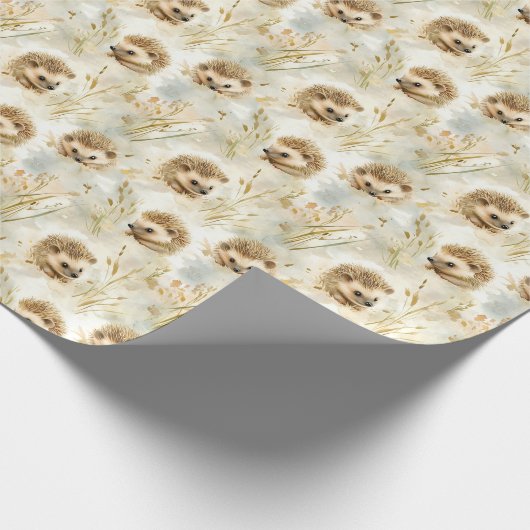 Baby Igel Geschenkpapier (Ecke)