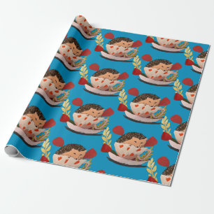 Baby Igel\ Geschenkpapier