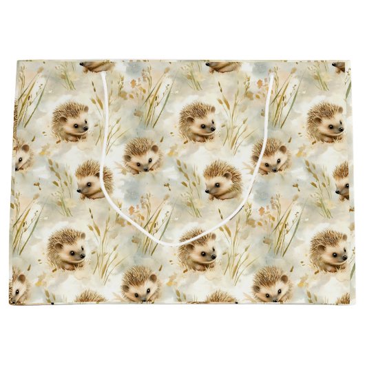 Baby Igel Große Geschenktüte (Vorderseite)