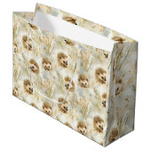 Baby Igel Große Geschenktüte (Vorderseite Schrägansicht)