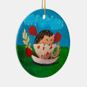 Baby Igel Keramik Ornament (Rechts)