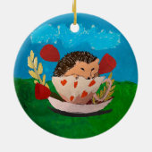 Baby Igel Keramik Ornament (Hinten)