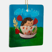 Baby Igel Keramikornament (Rechts)