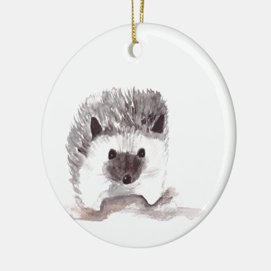 Baby Igel Keramikornament (Links)