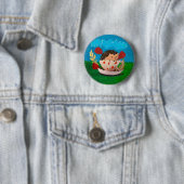 Baby Igel "Kunst von Kindern" Button (Beispiel)