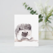 Baby Igel Postkarte (Stehend Vorderseite)