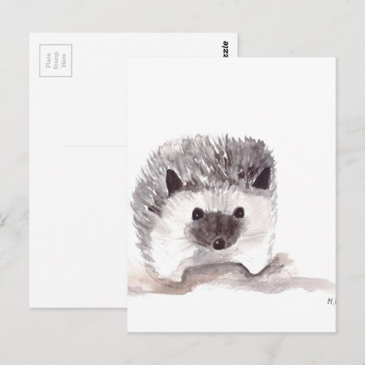 Baby Igel Postkarte (Vorne/Hinten)