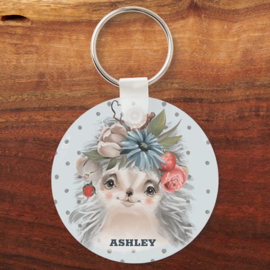 Baby Igel Schlüsselanhänger (Rückseite)