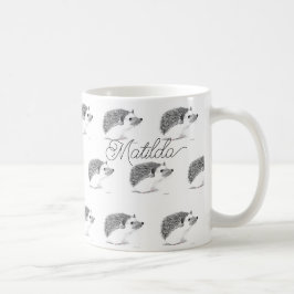 Baby Igel süße Tier Aquarellkaffee Kaffeetasse