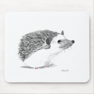 Baby-Igel süßes Tier Wasserfarben-Wildlife Mousepad
