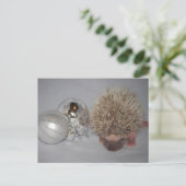 Baby Igel Weihnachtskarte Feiertagspostkarte (Stehend Vorderseite)