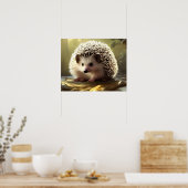 Baby Igel Wildlife Portrait Poster (Küche)